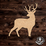 deer buck animal wood plywood mdf cutout craft