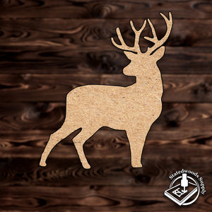 deer buck animal wood plywood mdf cutout craft