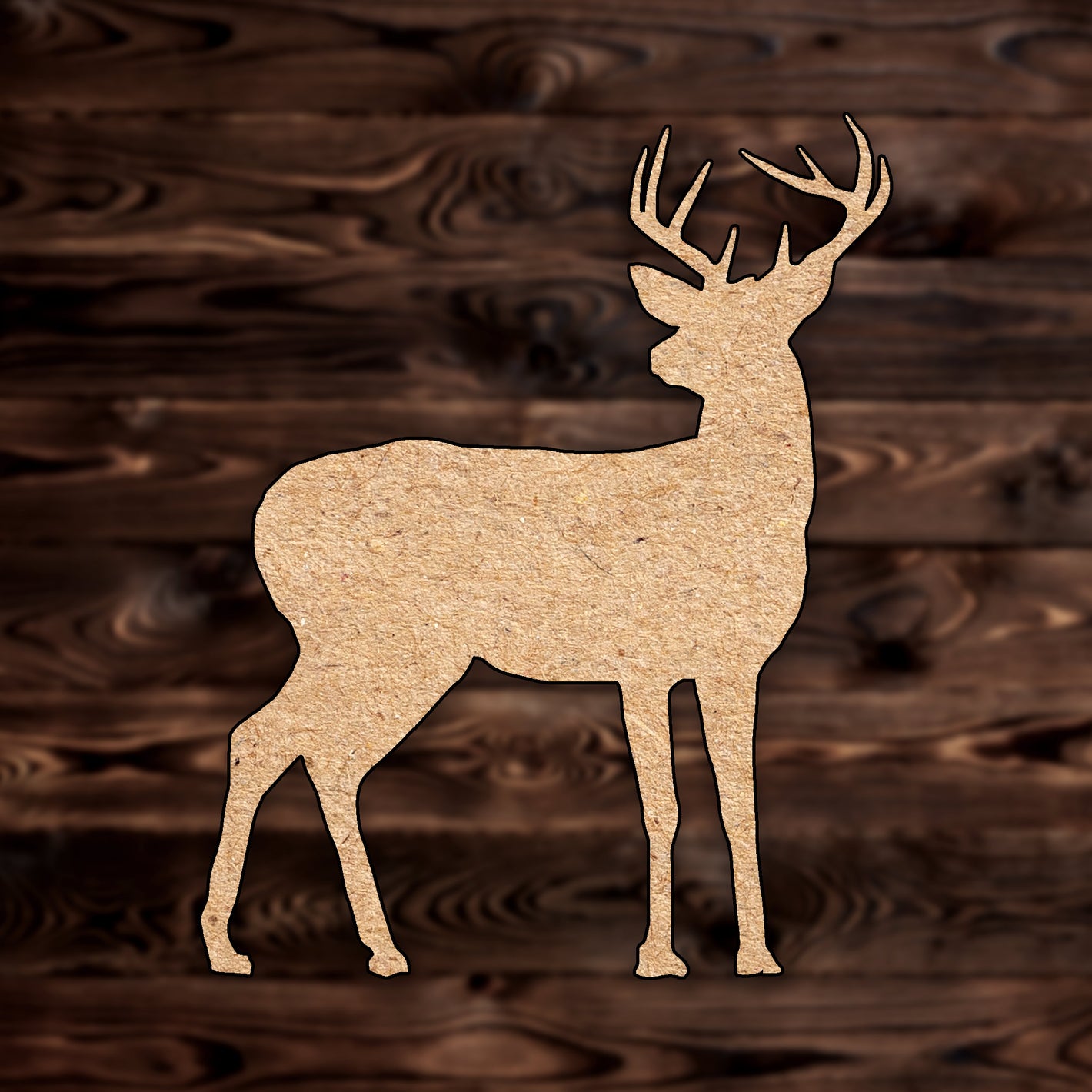 Whitetail Deer Animal Craft MDF Cutout