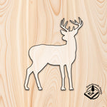 buck whitetail deer antlers craft cutout acrylic