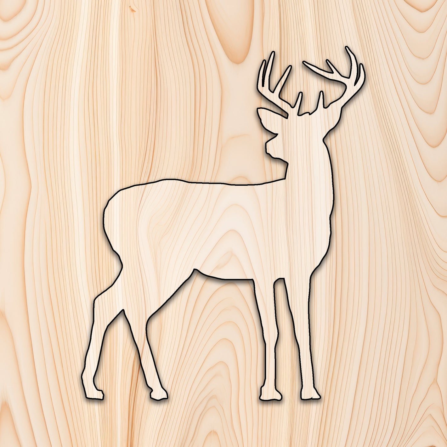 Whitetail Animal Acrylic Craft Cutout