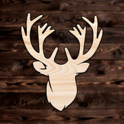 Deer Head Animal Plywood Craft Shape