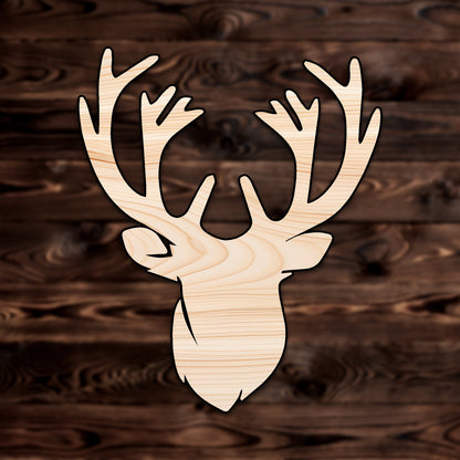 Deer Head Animal Plywood Craft Shape