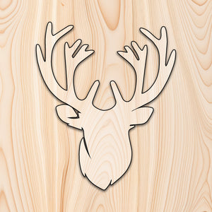 Deer Head Animal Acrylic Craft Cutout