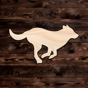 German Shepard Running Animal Plywood Craft Shape