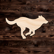 German Shepard Running Animal Plywood Craft Shape