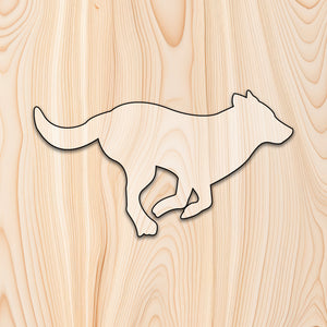 German Shepard Running Animal Acrylic Craft Cutout