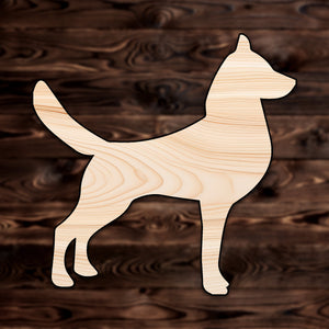 German Shepard Dog Animal Plywood Craft Shape