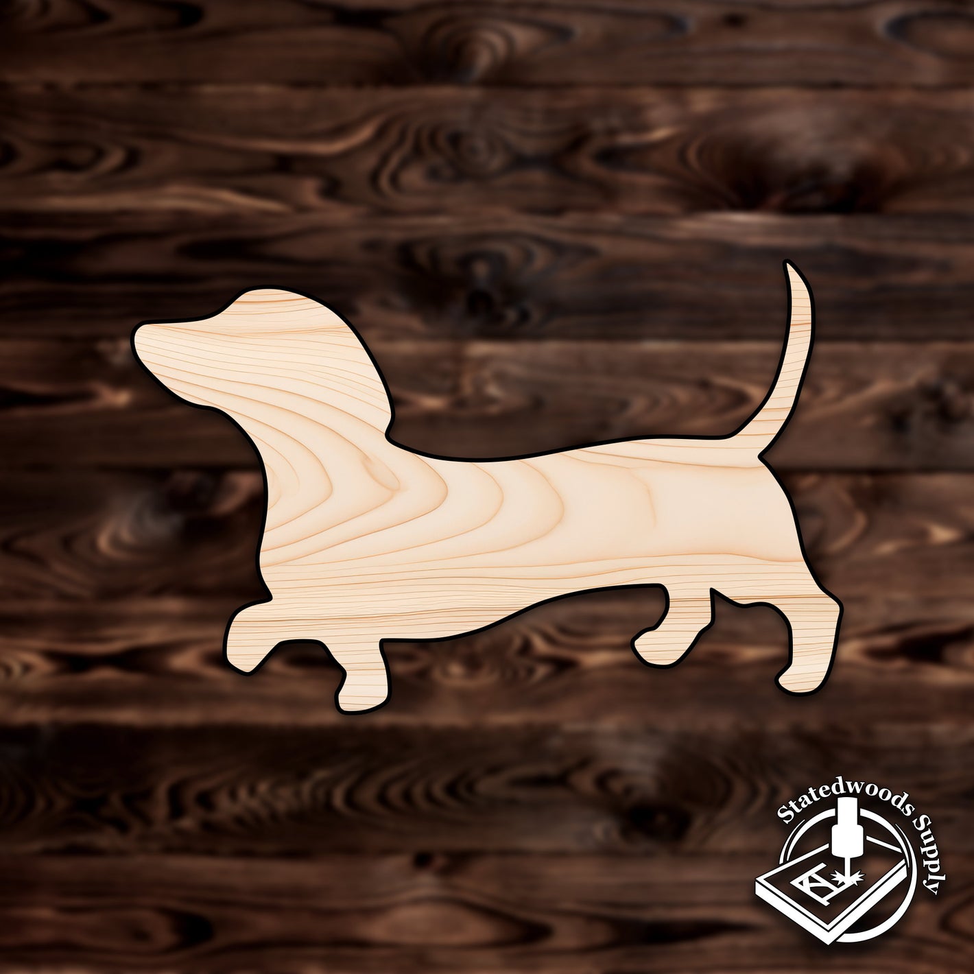 dog pet animal plywood craft cutout