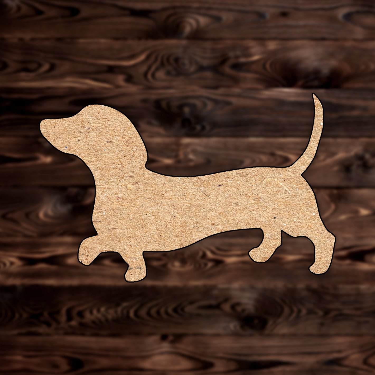 Dachshund Dog Animal Craft MDF Cutout