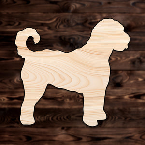 Golden Doodle Dog Animal Plywood Craft Shape