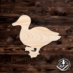 duck waddle animal plywood craft cutout