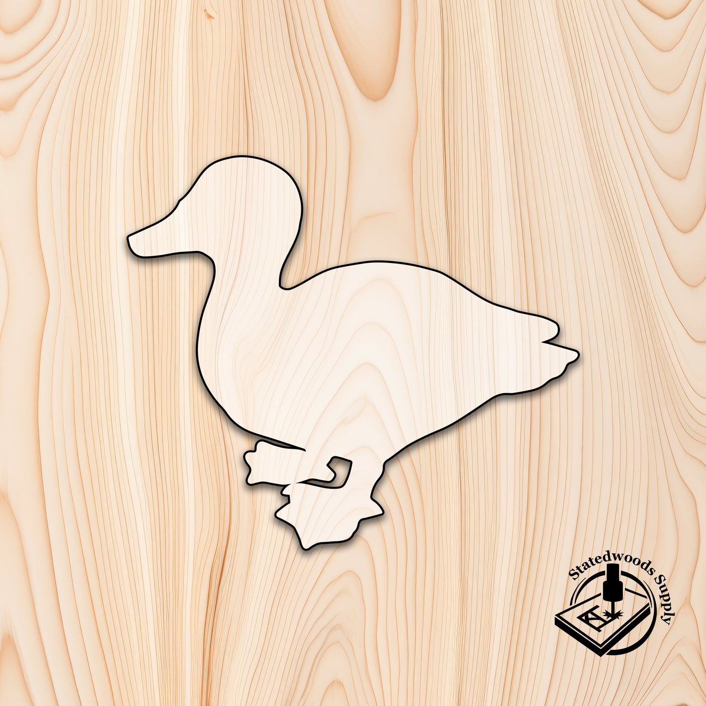 duck animal acrylic craft cutout