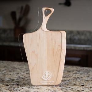 Organic Shape Cutting Board or Charcuterie Board Router Template for woodworking, perfect for shaping custom sized cutting boards, charcuterie boards, and custom projects.
