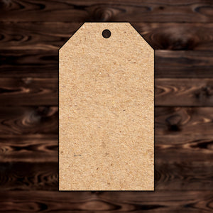 Gift Tag Shape MDF Craft Cutout