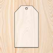Gift Tag Shape Acrylic Craft Cutout