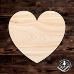 heart shape plywood wood shape cutout