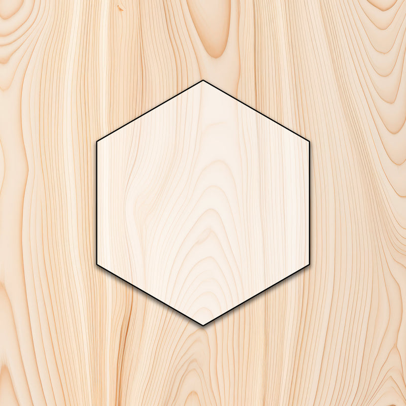 Hexagon Shape Acrylic Craft Cutout