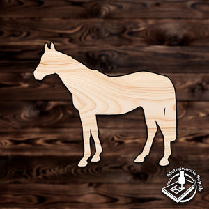 stallion horse plywood craft cutout