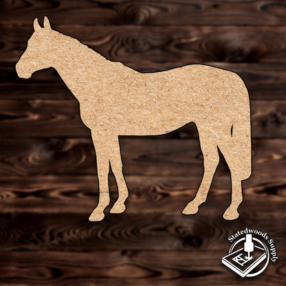 stallion horse animal mdf craft cutout