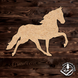 horse stallion animal mdf craft cutout