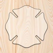 Maltese Cross Plaque Acrylic Router Template