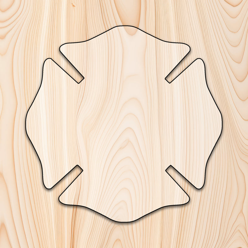 Maltese Cross Plaque Acrylic Router Template