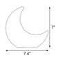 Standing crescent moon block mold