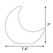 Standing crescent moon block mold