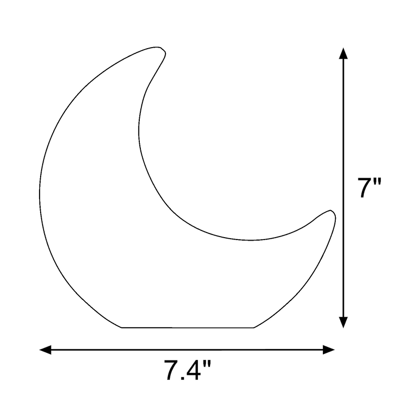 Standing crescent moon block mold