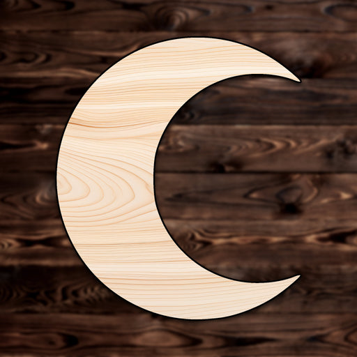 Moon Plywood Craft Shape