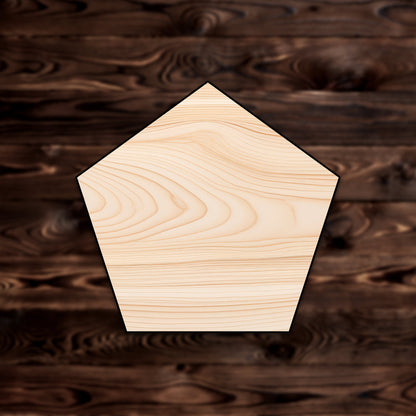 Pentagon Shape Plywood Craft Shape