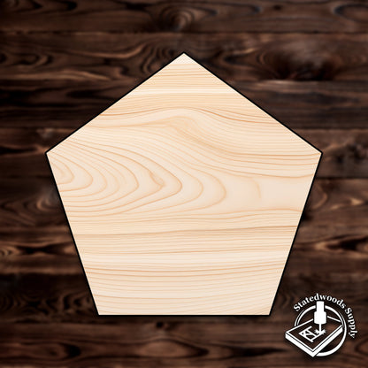 Pentagon Craft Shape Wood