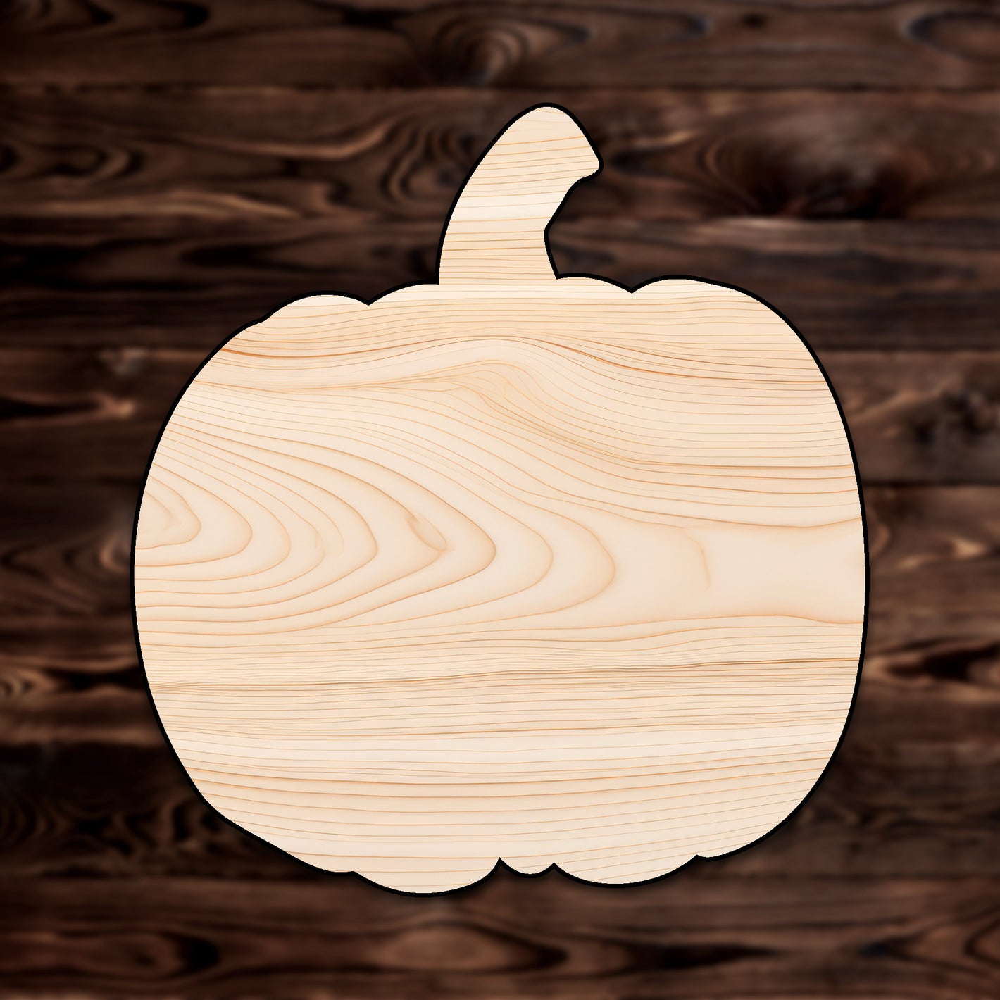Pumpkin Plywood Craft Shape