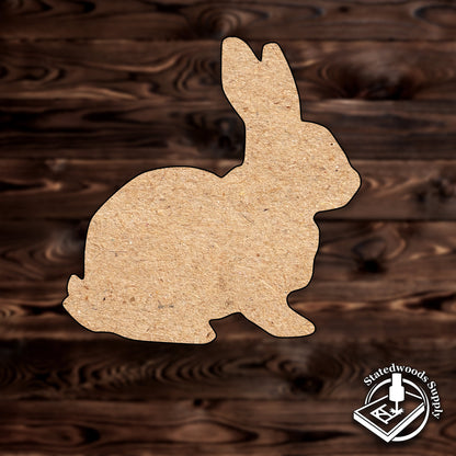 rabbit animal mdf craft cutout