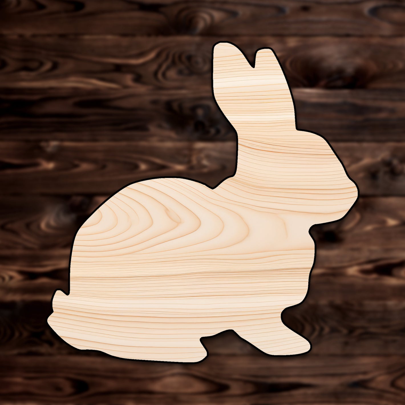 Rabbit Animal Plywood Craft Shape