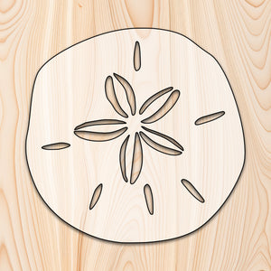 Sand Dollar Beach Acrylic Craft Cutout