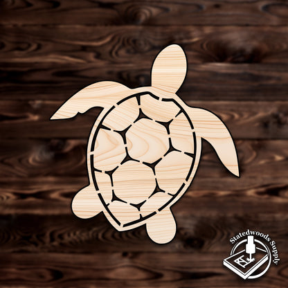 sea turtle beach animal plywood craft cutout