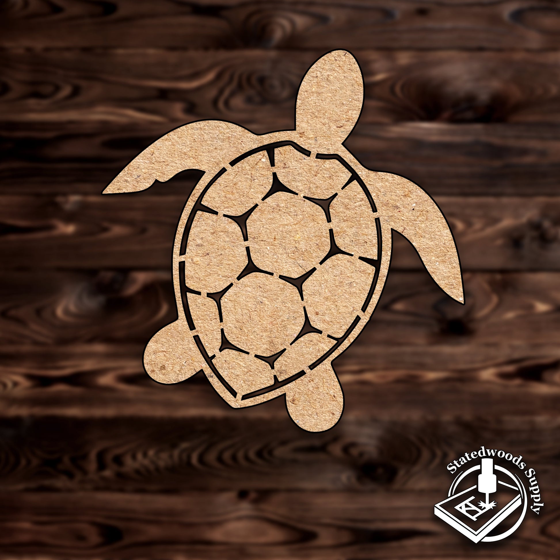 sea turtle beach animal mdf craft cutout