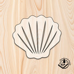 seashell beach acrylic craft cutout