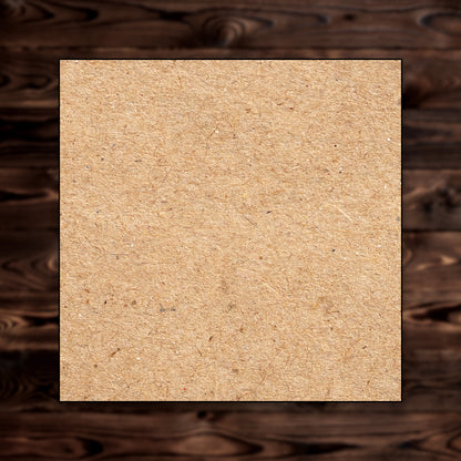Square Blank MDF Craft Cutout - 1/8" or 1/4" MDF