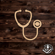 Stethoscope Medical MDF Craft Cutout