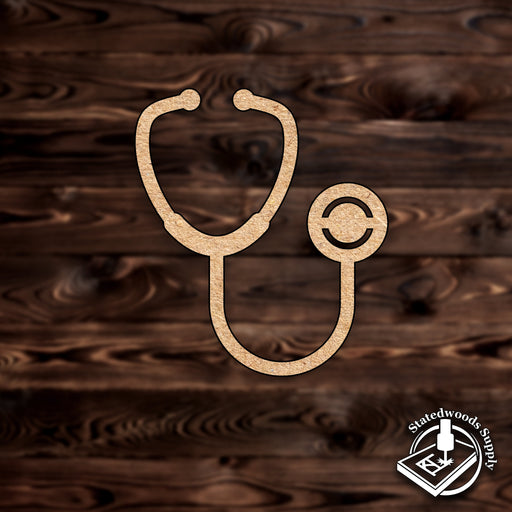 Stethoscope Medical MDF Craft Cutout