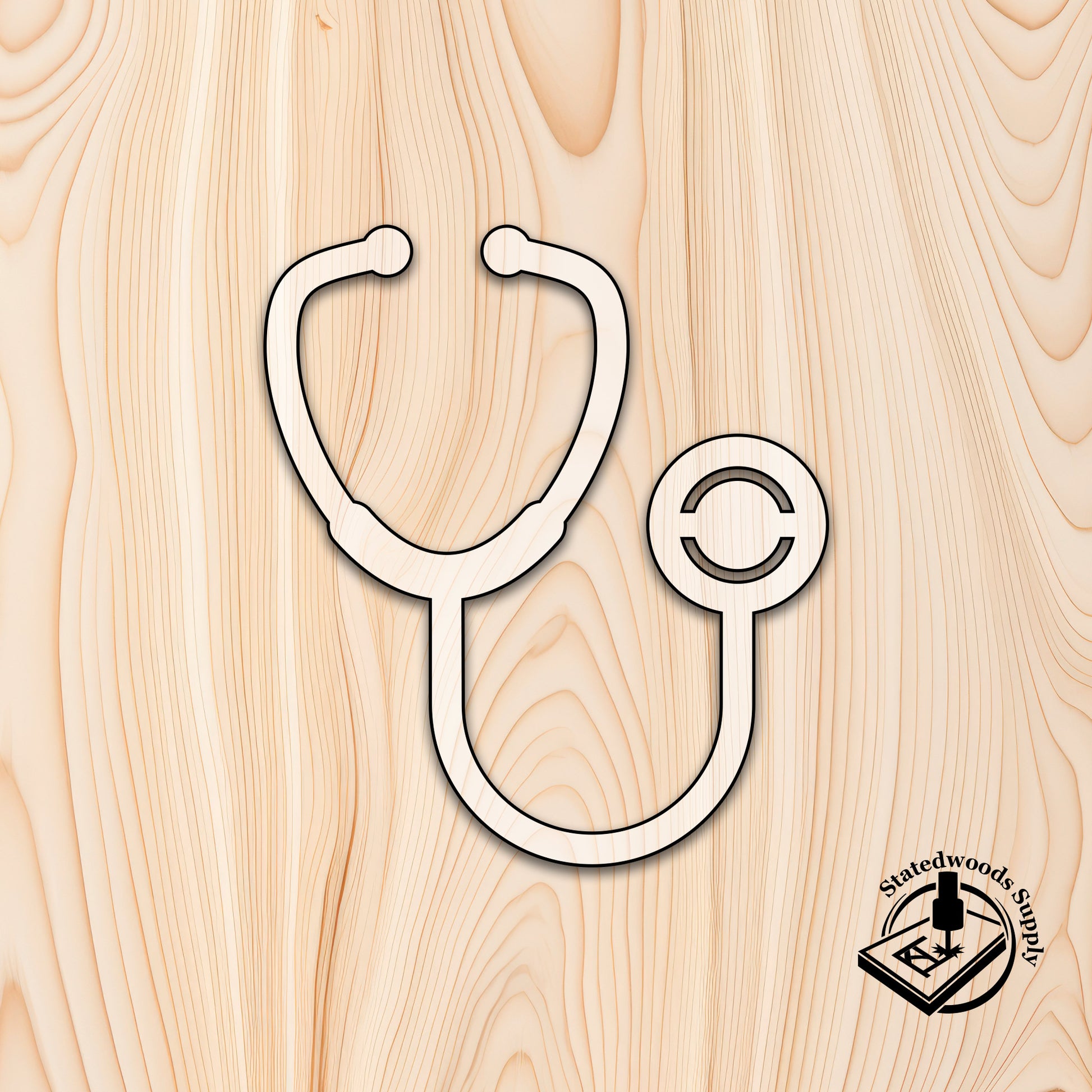 stethoscope medical acrylic craft cutout