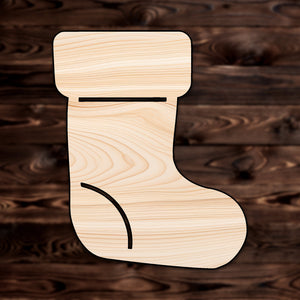 Christmas Stocking Plywood Craft Shape