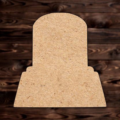 Tombstone MDF Craft Cutout , a Intricate laser-cut craft cutout made of MDF, featuring detailed designs and clean edges, perfect for home decor or DIY projects.
