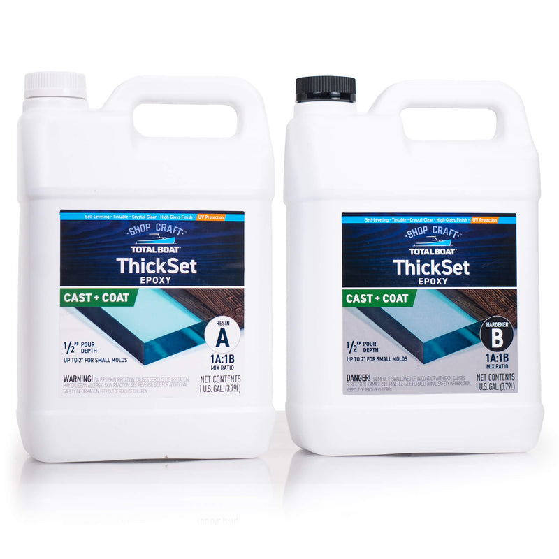 ThickSet Cast + Coat Deep Pour Epoxy Resin Kits 2-Gallon Kit