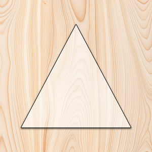 Triangle Blank Acrylic Craft Cutout- 1/4" acrylic