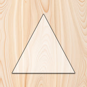Triangle Blank Acrylic Craft Cutout- 1/4" acrylic
