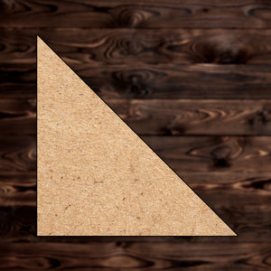 Right Triangle Blank MDF Craft Cutout - 1/8" or 1/4" MDF